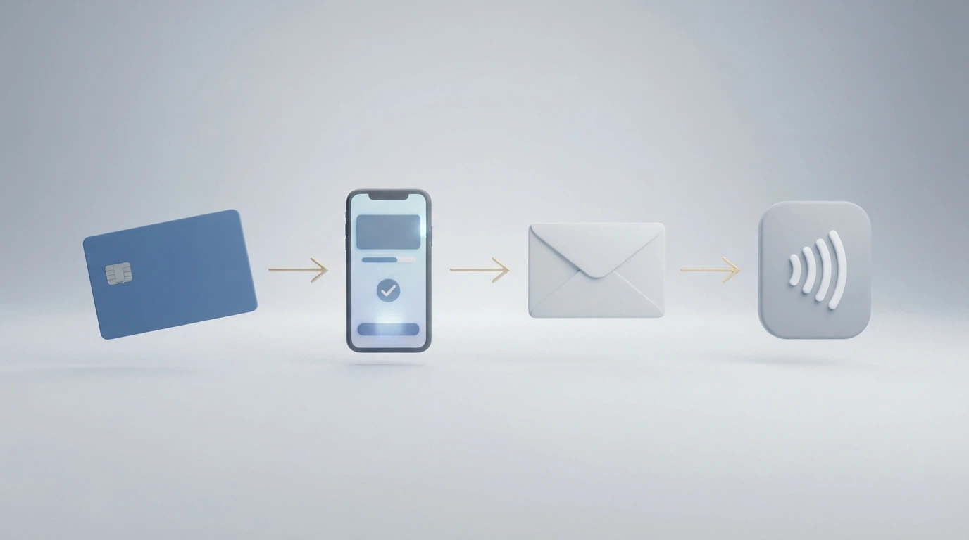 Comparativa visual de métodos de pago en casino (tarjeta, Bizum, transferencia, Apple Pay) con iconos y flechas de velocidad