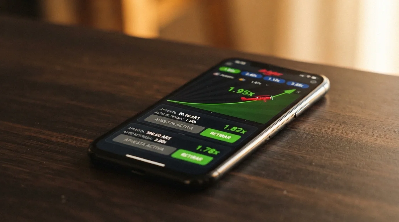 Pantalla de Aviator con dos apuestas activas simultáneas y sus respectivos multiplicadores de retiro automático