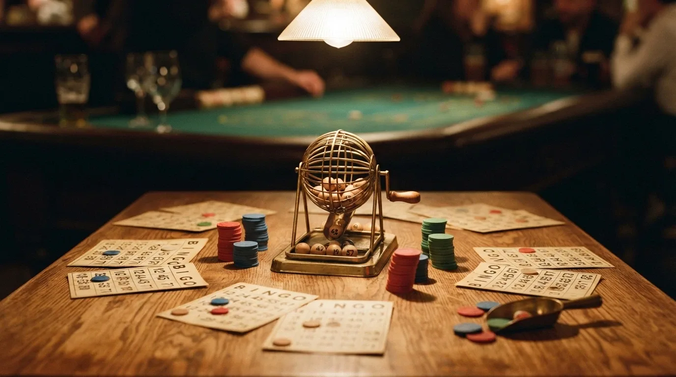 Pantalla dividida con las fichas de varios casinos de bingo online españoles mostrando sus salas, bonos y valoraciones