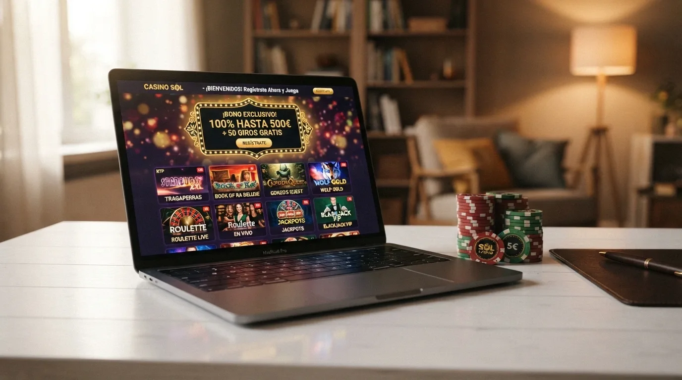 Tabla con logotipos de casinos online españoles ordenados junto a sus bonos de bienvenida y puntuaciones
