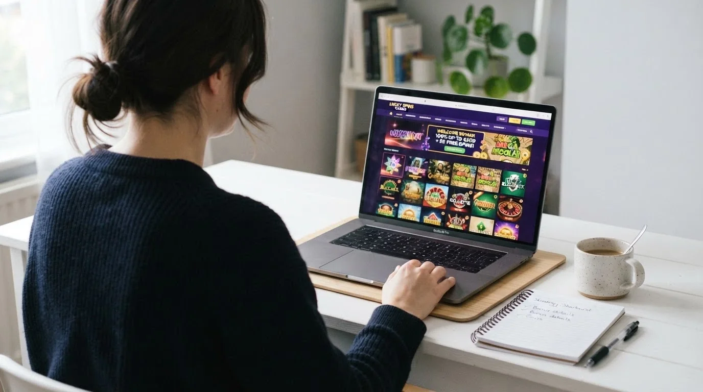 Una tabla comparativa con los logotipos de los diez casinos analizados y las condiciones de sus ofertas de tiradas gratis, destacando las columnas de rollover y licencia DGOJ.