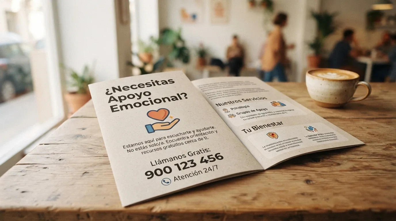 Material informativo de FEJAR con su logotipo y teléfono de contacto visibles