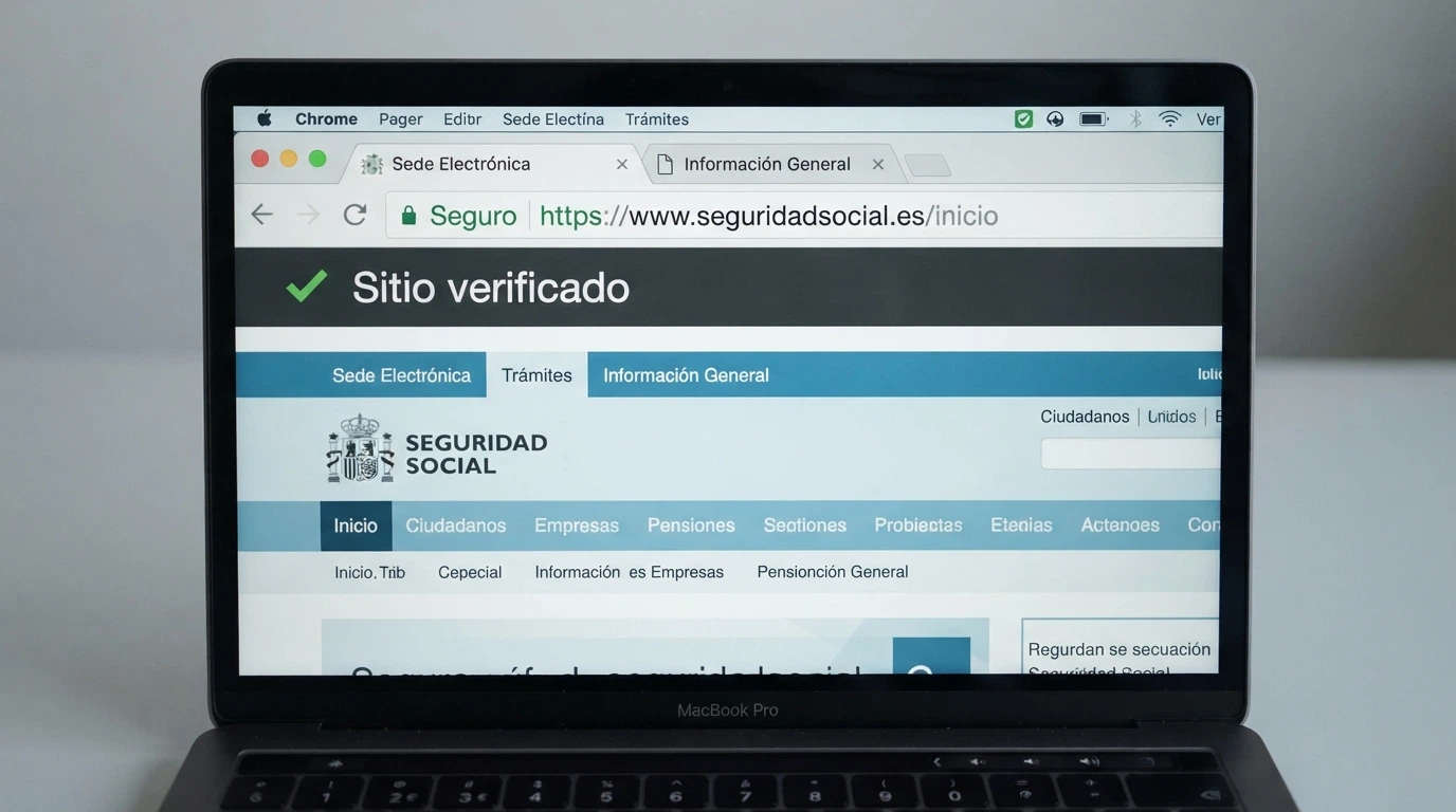 Primer plano de la barra de direcciones del navegador mostrando un dominio .es junto al logotipo de la DGOJ