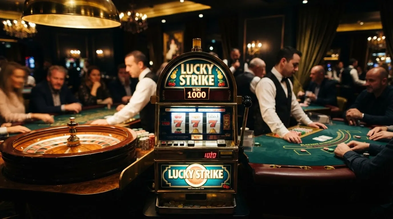 Collage de juegos de casino online: una tragaperras de temática crypto, una ruleta en vivo con crupier real y una mesa de blackjack con fichas