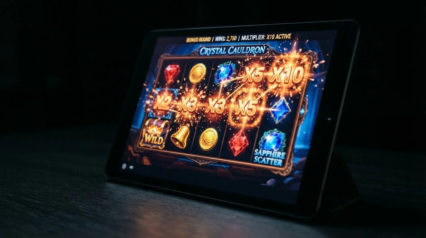 Pantalla de la slot Wanted Dead or a Wild durante la ronda de bonus Duel at Dawn con los multiplicadores activos
